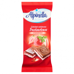 Шоколад Alpinella клубничная 90 г (WT1615)
