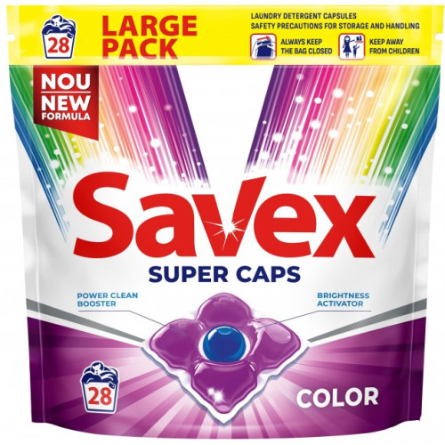 Капсулы для стирки Savex Super Caps Color 28 шт. – Savex