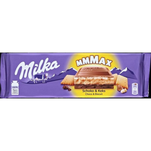 Шоколад молочний Milka Schoko & Keks 300г – Milka