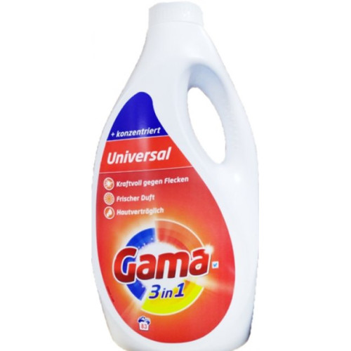 Гель для стирки Gama 3в1 универсальный концентрированый 4.15 л – Gama