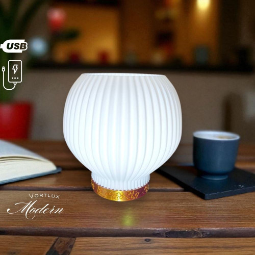 Настільна декоративна лампа Vortlux Modern Gold Usb – Без бренду (вид 2)