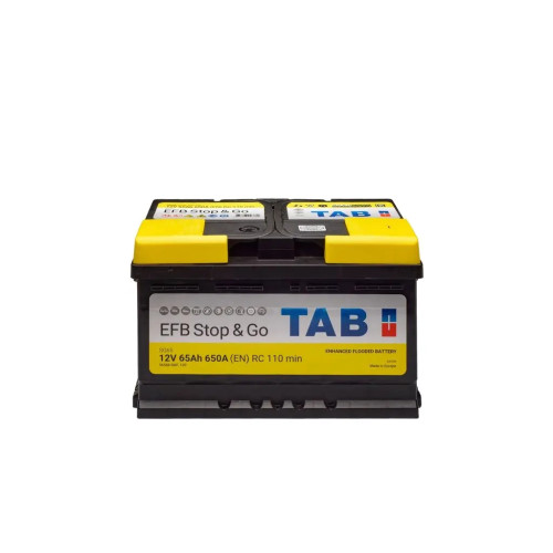 Акумулятор автомобільний TAB 65 Ah/12V EFB Stop GO (212 860) – TAB