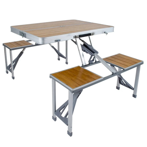 Туристический стол Bo-Camp Bamboo Brown/Silver (1404800) – Bo-Camp
