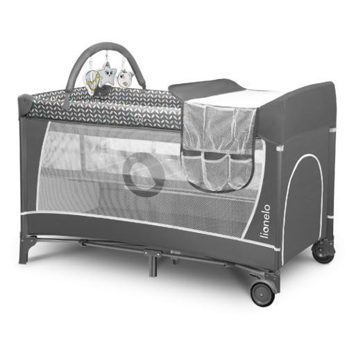Детский манеж Lionelo Flower Grey Scandi (LO-FLOWER GREY SCANDI) – Lionelo (вид 1)