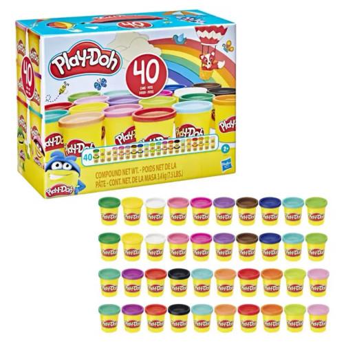 Набор для творчества Hasbro Play-Doh Набор пластилина из 40 баночек (E9413) – Hasbro (вид 2)