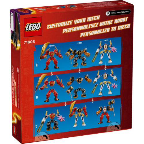 Конструктор LEGO NINJAGO Робот огненной стихии Кая 322 деталей (71808) – LEGO (вид 4)