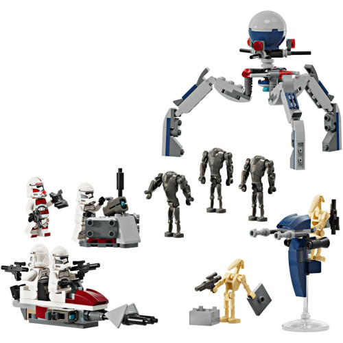 Конструктор LEGO Star Wars Клоны-пехотинцы и Боевой дроид. Боевой набор 215 деталей (75372) – LEGO (вид 1)