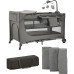 Детский манеж Kinderkraft с пеленатором Joy 2 Dark Grey (5902533925155) – Kinderkraft