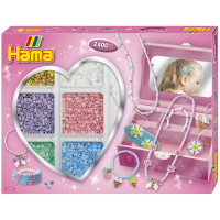 Набор для творчества Hama Термомозаика Модные украшения Цветы с шкатулкой (HM-3707)