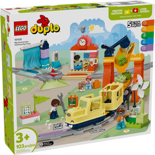Конструктор LEGO DUPLO Town Большой интерактивный общественный поезд (10428-) – LEGO