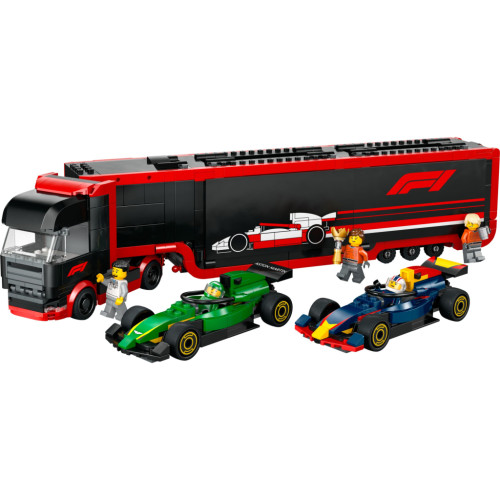 Конструктор LEGO City Грузовик F1 с автомобилями RB20 и AMR24 (60445) – LEGO (вид 1)