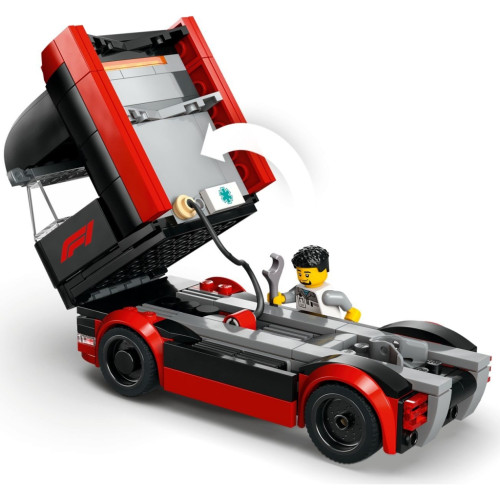 Конструктор LEGO City Грузовик F1 с автомобилями RB20 и AMR24 (60445) – LEGO (вид 4)