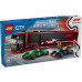 Конструктор LEGO City Грузовик F1 с автомобилями RB20 и AMR24 (60445) – LEGO