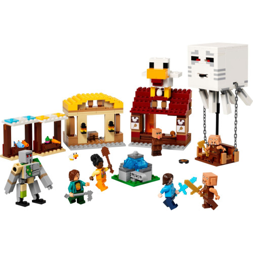 Конструктор LEGO Minecraft Нападение на деревню с воздушным шаром Гаст (21273) – LEGO (вид 1)