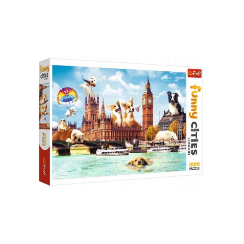 Пазл Trefl Funny Cities Собаки в Лондоне 1000 элементов (5900511105964) – Trefl