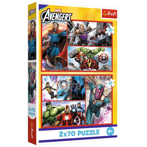 Пазл Trefl The Avengers Стать героем 2x70 (5900511344394) – Trefl