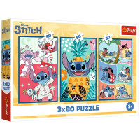 Пазл Trefl Lilo&Stitch Мир Стича 3x80 (5900511348859)