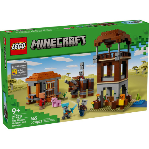 Конструктор LEGO Minecraft Аванпост разбойников и опустошите (21278) – LEGO