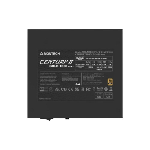 Блок питания MONTECH 1050W (CENTURY II 1050) – MONTECH (вид 4)