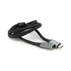 Дата кабель USB-C M/F 1.0m USB 3.2 Gen2 100W 10Gbps 4K60Hz black Voltronic (YT-TC-TC-EXB-1m)