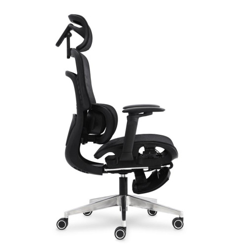 Офисное кресло Mealux M10 Air Massage (з масажним ефектом) Black (HF-M10 M/BB) – Mealux (вид 4)