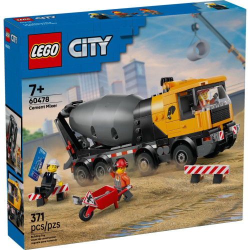 Конструктор LEGO City Бетоносмеситель (60478) – LEGO