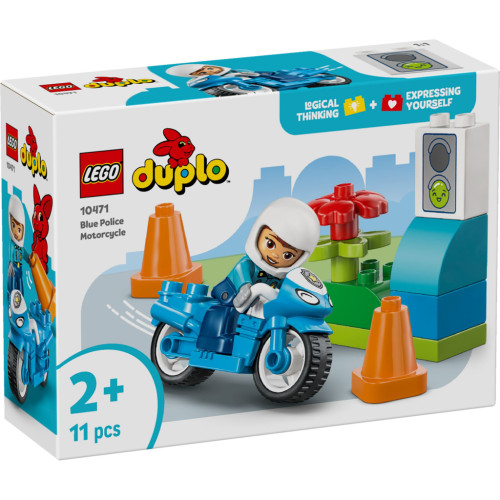 Конструктор LEGO DUPLO Town Синий полицейский мотоцикл (10471) – LEGO