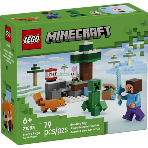 Конструктор LEGO Minecraft Приключения Стива в тайге (21583) – LEGO