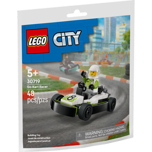 Конструктор LEGO City Гонщик на картинге (30719) – LEGO