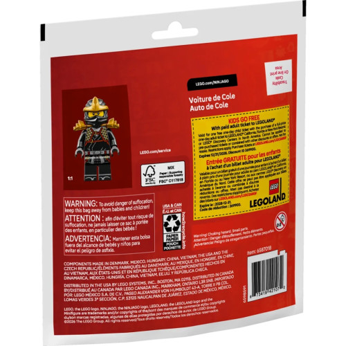 Конструктор LEGO Автомобиль ниндзи Коула (30723) – LEGO (вид 2)