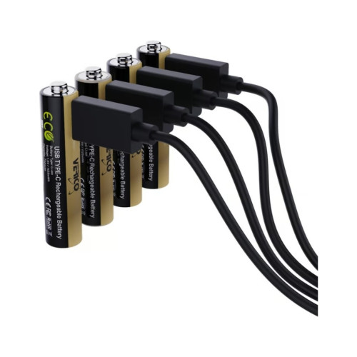 Аккумулятор Verico AAA USB Type-C 750mAh/1125mWh-1.5V Li-ion 4шт./уп. (Loop Energy PRO) (1UDBT-A7WEAC-NN) – Verico (вид 3)