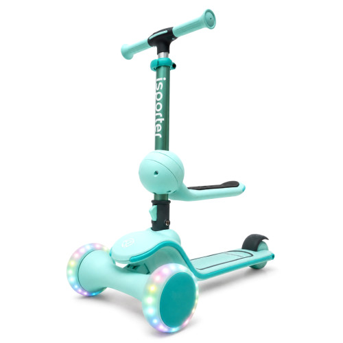 Самокат iSporter EVO 2в1 с сиденьем зеленый (M2_Green) – iSporter