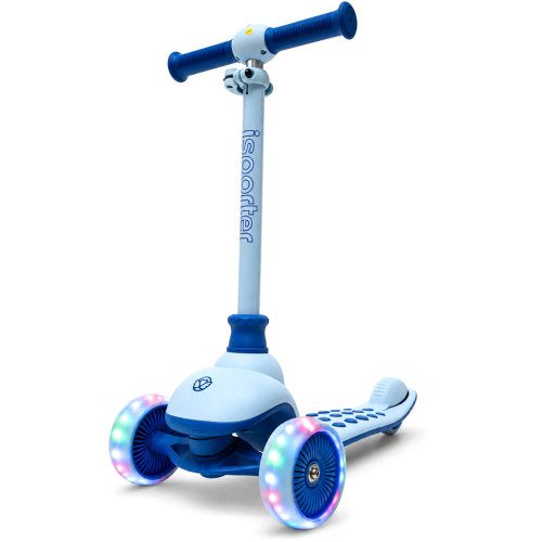Самокат iSporter Deluxe LED синий (M5_Blue) – iSporter