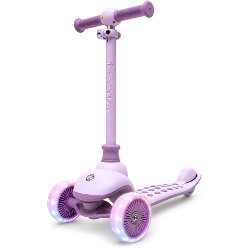 Самокат iSporter Deluxe LED пурпурный (M5_Purple) – iSporter