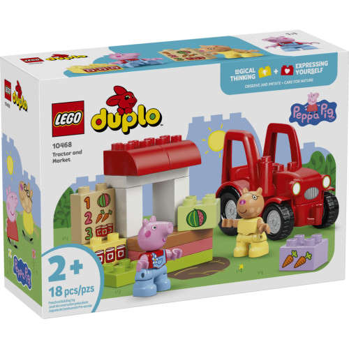 Конструктор LEGO DUPLO Peppa Pig Трактор и рынок (10468) – LEGO