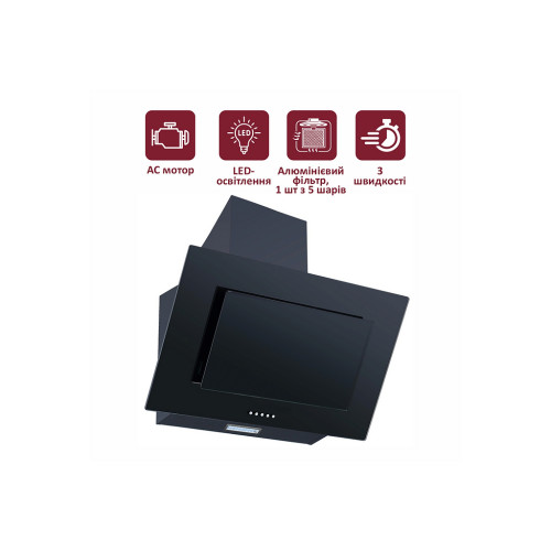 Вытяжка кухонная PRIME Technics PVWM 6560 BG – PRIME Technics (вид 1)