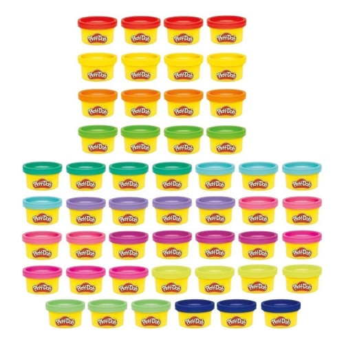 Набор для творчества Hasbro Play-Doh маса для ліплення Райдужні сюрпризи 50 баночок (G1761) – Hasbro (вид 1)