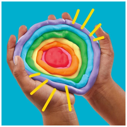 Набор для творчества Hasbro Play-Doh маса для ліплення Райдужні сюрпризи 50 баночок (G1761) – Hasbro (вид 3)