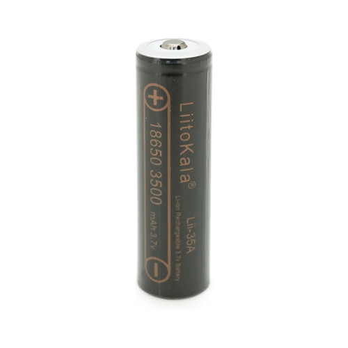 Аккумулятор 18650 3500mah (3300-3500mah), 3.7V(2.75-4.2V), Black Liitokala (Lii-35A-JT) – Liitokala