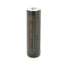 Аккумулятор 18650 3500mah (3300-3500mah), Protected, 3.7V(2.75-4.2V), Black Liitokala (Lii-35A-PCB)