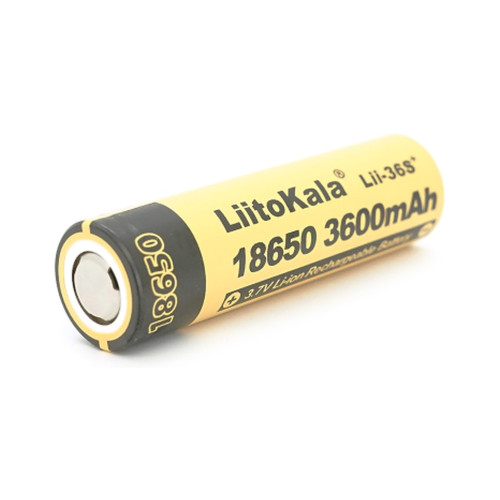 Аккумулятор 18650 3600mAh, 3.7V(2.75-4.2V) Liitokala (Lii-36S+) – Liitokala (вид 1)