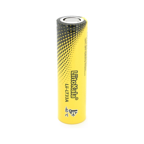 Аккумулятор 18650 3300mAh, 3.7V(2.5-4.2V), LowTemp-40-60, Black/Yellow Liitokala (Lii-LT33A) – Liitokala