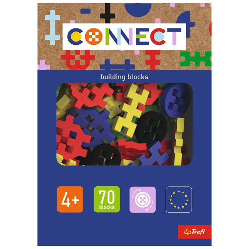 Конструктор Trefl Connect набор деталей конструктора, 70 деталей (boys) (5900511619874) – Trefl (вид 2)