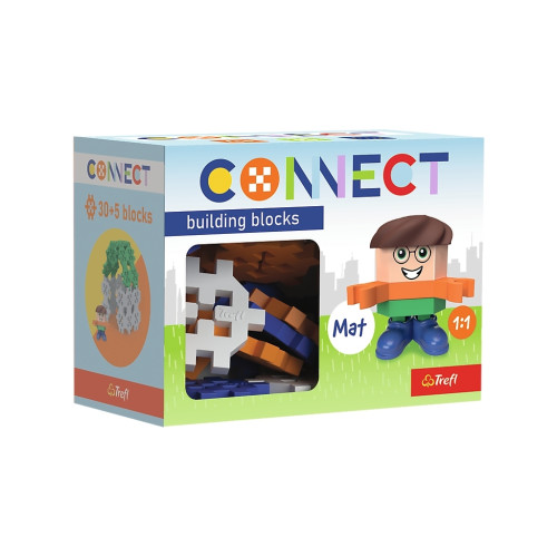Конструктор Trefl Connect с игровой фигуркой Mat 35 деталей (5900511620054) – Trefl
