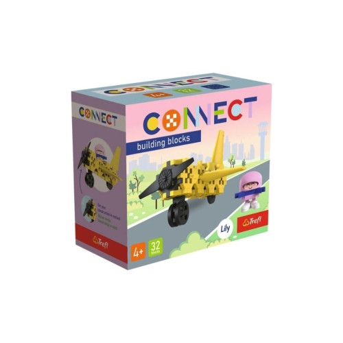 Конструктор Trefl Connect Самолет 32 детали (5900511620429) – Trefl