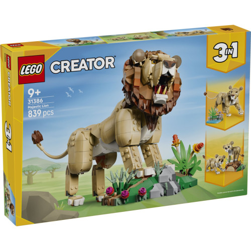 Конструктор LEGO Creator Дикие животные: Величественный лев (31386) – LEGO