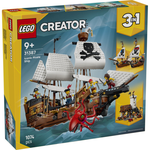Конструктор LEGO Creator Культовий піратський корабель (31387) – LEGO