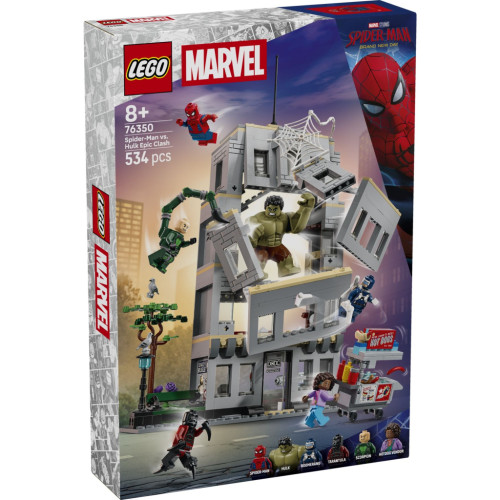 Конструктор LEGO Marvel Эпическая схватка Человека-паука против Халка (76350) – LEGO