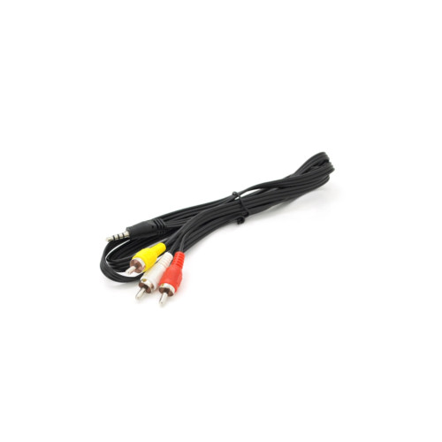 Кабель мультимедійний 3.5mm M to 3xRCA M 1.0m AV black Voltronic (YT-3.5(M)/3хRCA(M)-1.0CCA) – Voltronic
