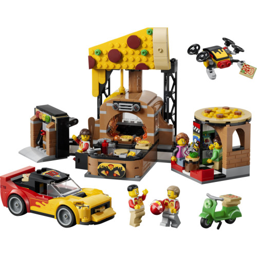 Конструктор LEGO City Доставка пиццы с разными транспортными средствами (60496) – LEGO (вид 1)